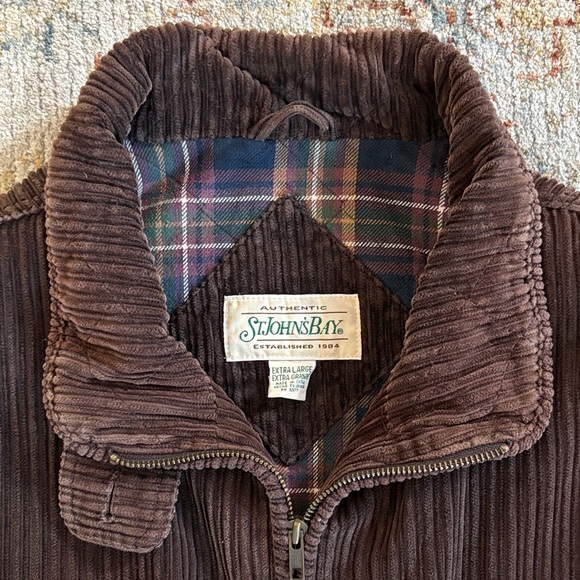 St. John’s Bay Brown Corduroy Jacket - Picture 3 of 9
